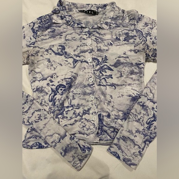 Motel brand sheer longsleeve / button up - Picture 6 of 6